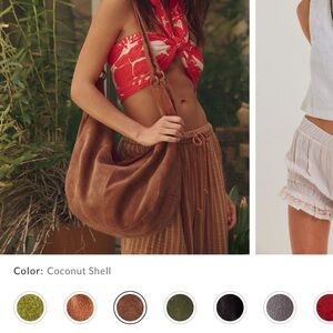 Free People Coconut Shell Hobo Bag